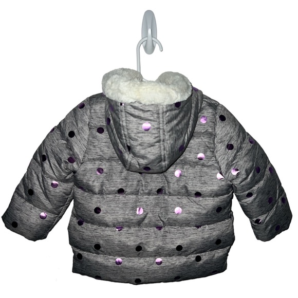 NWT🏷️ DKNY Baby Girls Puffer Jacket, Size 12M - Picture 4 of 8